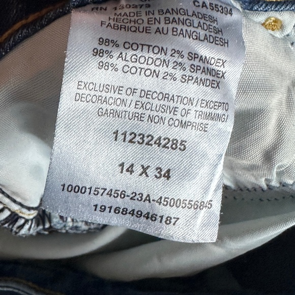 Women's Wrangler Dark Wash High Rise Bold Boot Jeans Size 14 Length 34 - Picture 9 of 10